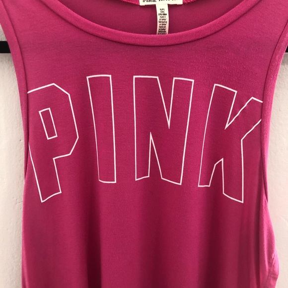 PINK Muscle Tee - Picture 2 of 4